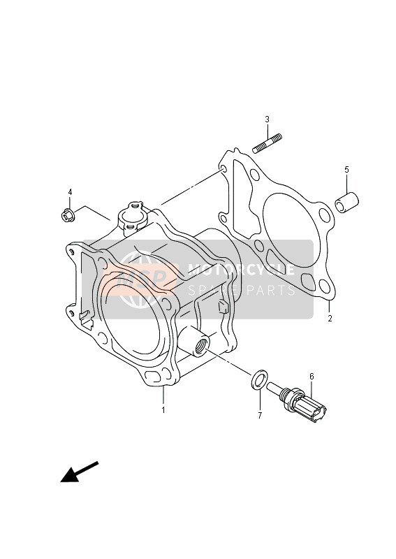 Suzuki UH200A BURGMAN 2015 Cylinder for a 2015 Suzuki UH200A BURGMAN